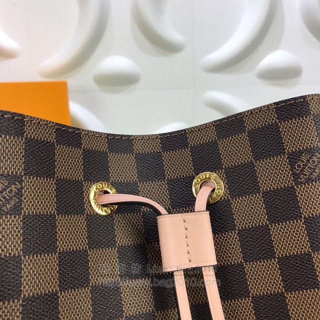 LV女包 N40213 2019新顏色 路易威登NéoNoé手袋 LV抽繩水桶包 LV女肩背包 LV棋盤格挎包  ydh3057